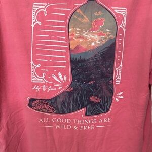 Lilly Grace Pink Pocket T-Shirt